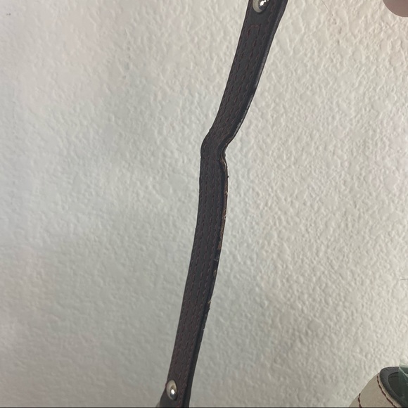 Coach Cream Leather Metal Ring Shoulder Flap Bag - Picture 10 of 14